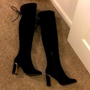 NWOB Fashion Nova Over The Knee Boots, size 10.